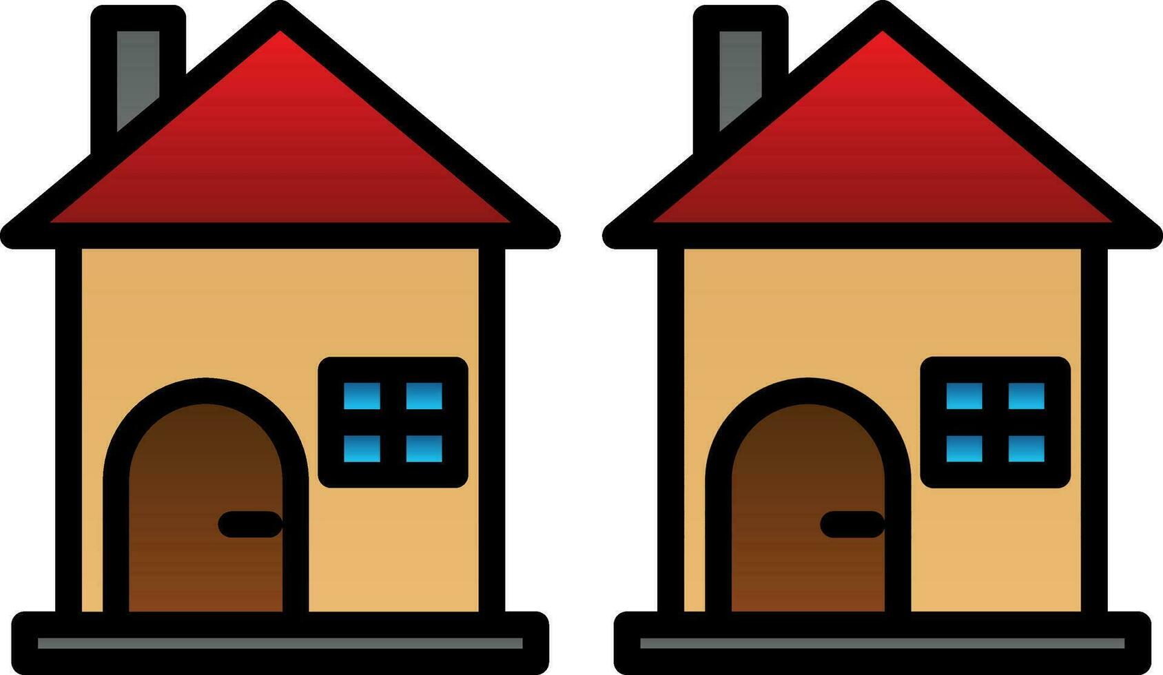 Houses Vector Icon Design