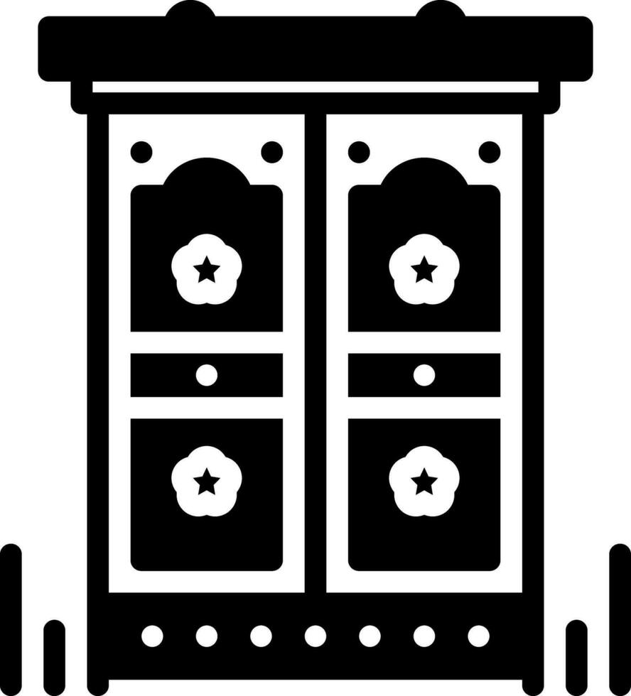 solid icon for antic vector