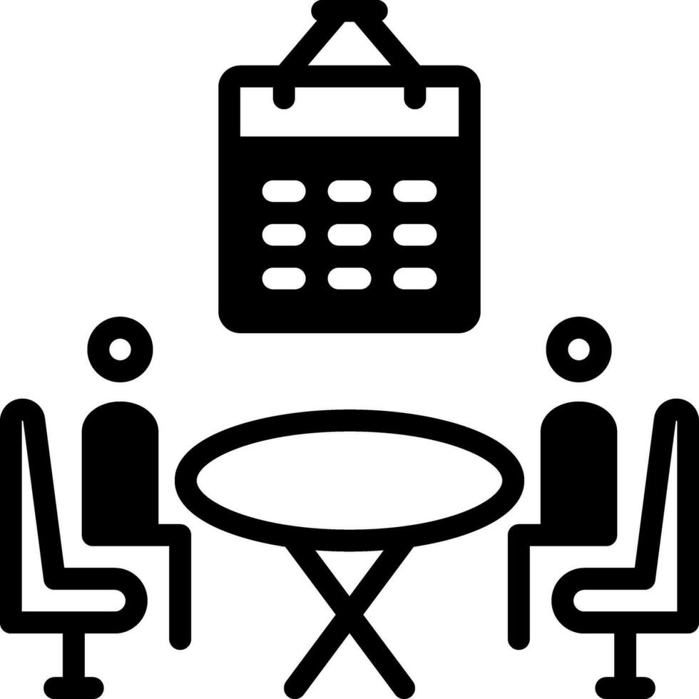 solid icon for planning vector