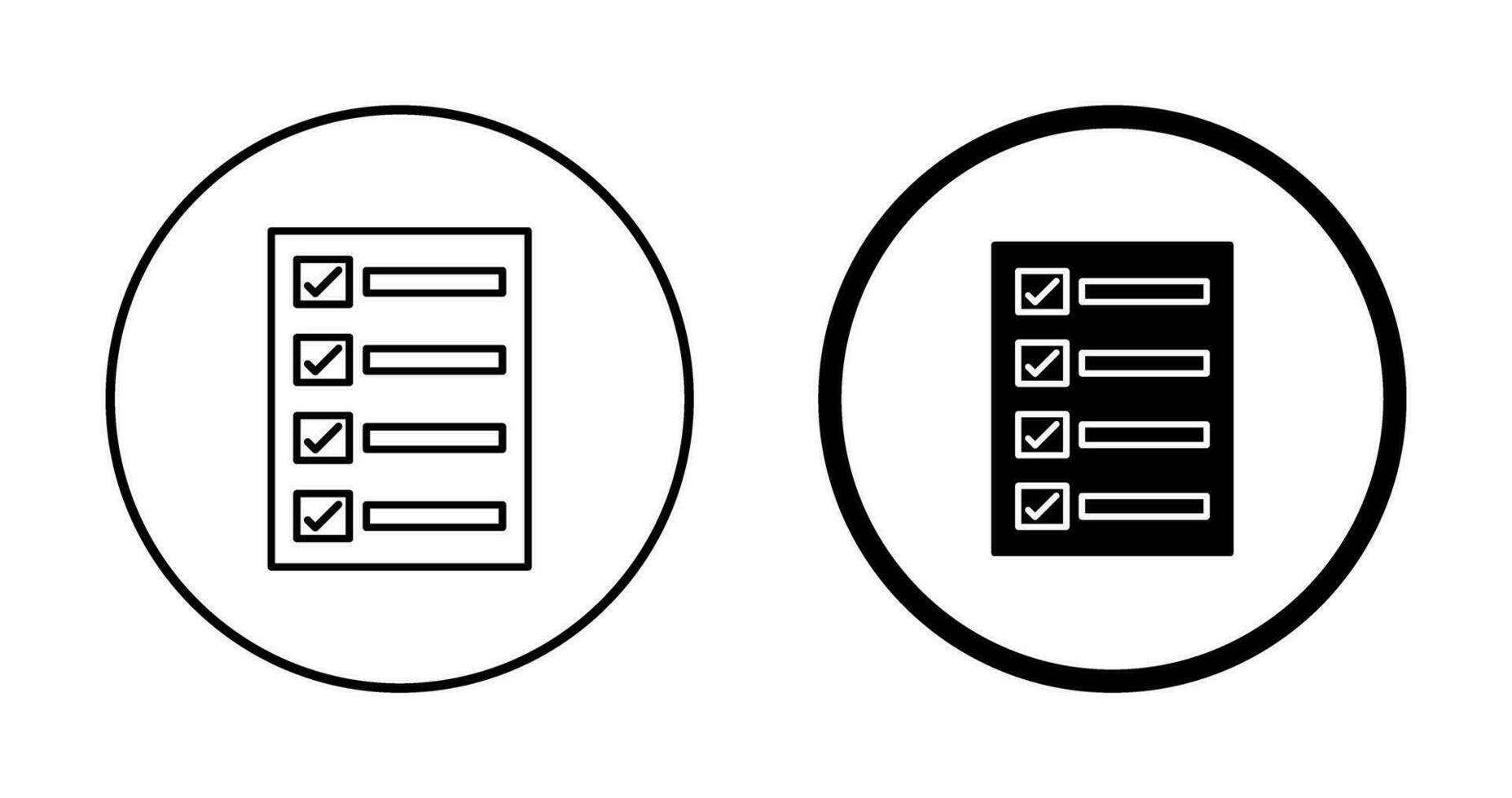 Filling Ballot Paper Vector Icon