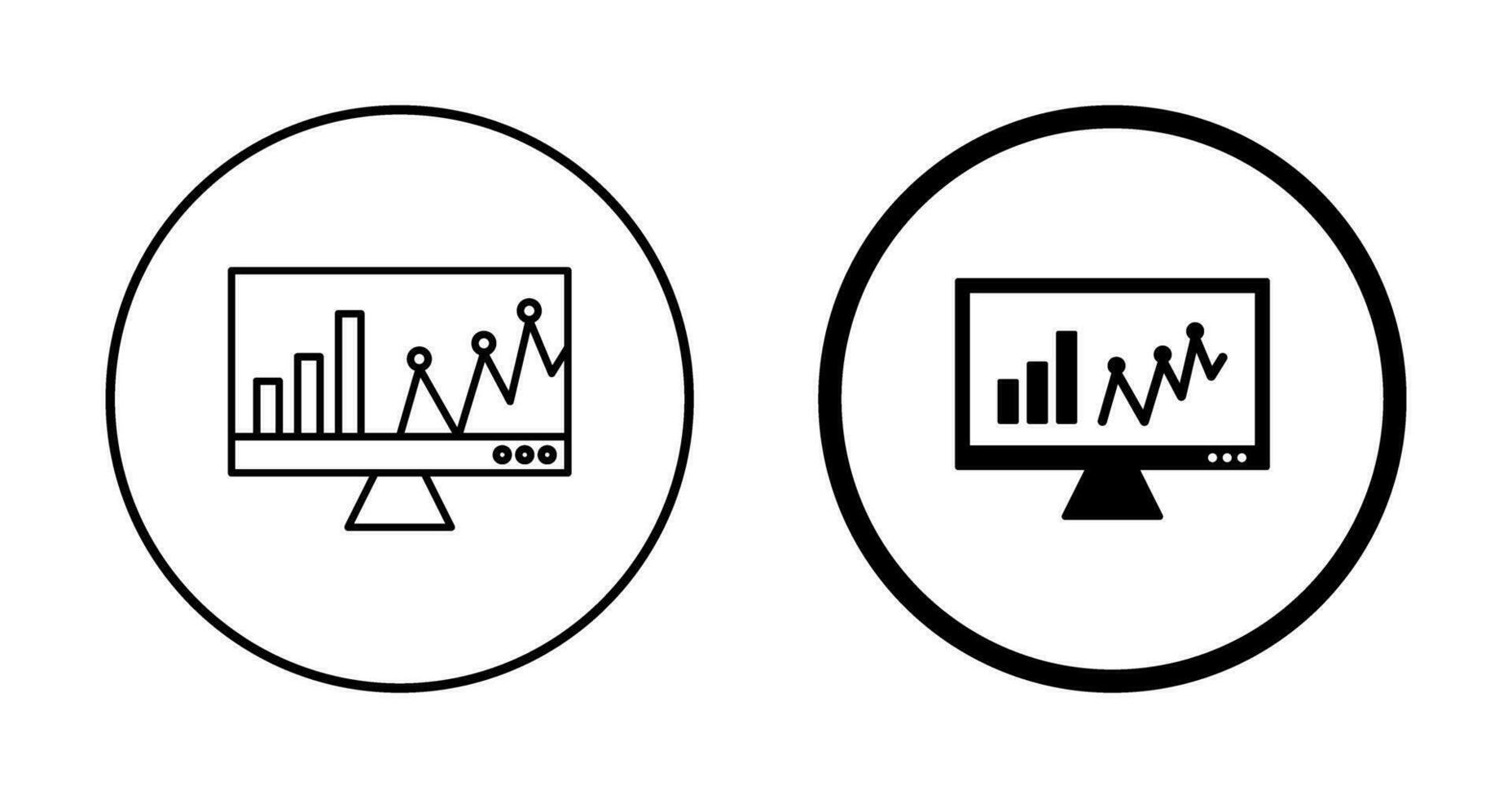 Online Stats Vector Icon