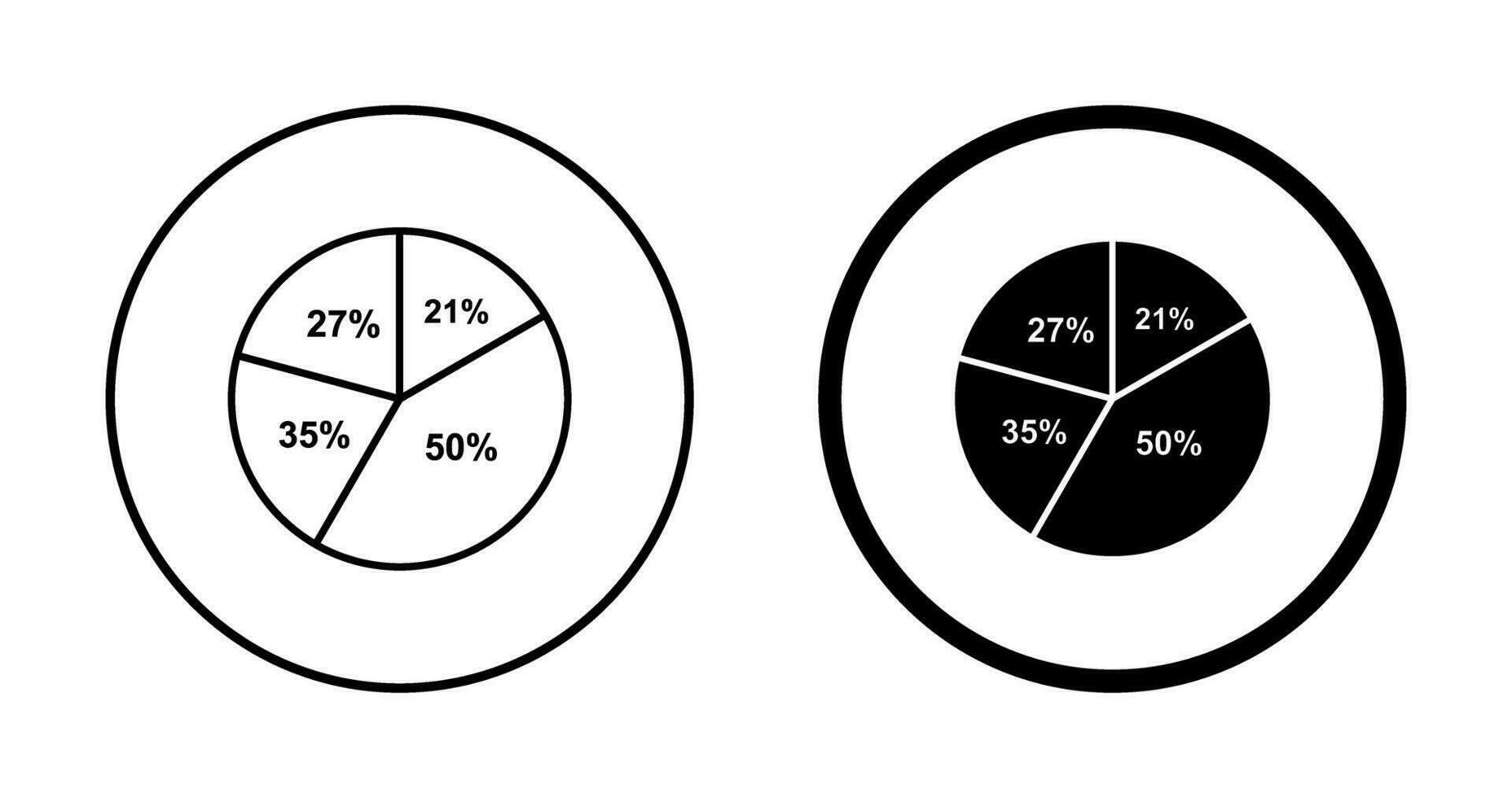 Pie Chart Vector Icon