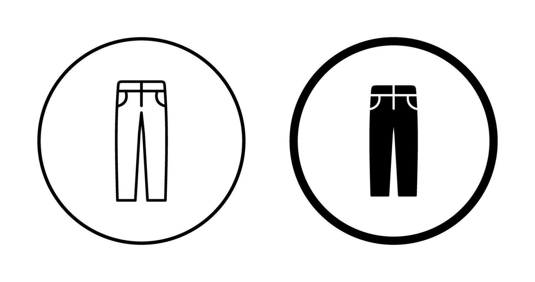 Men's Pants Vector Icon