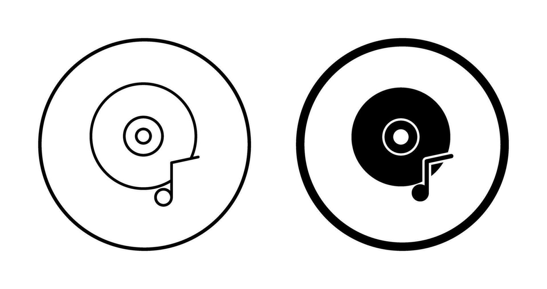 Music CD Vector Icon