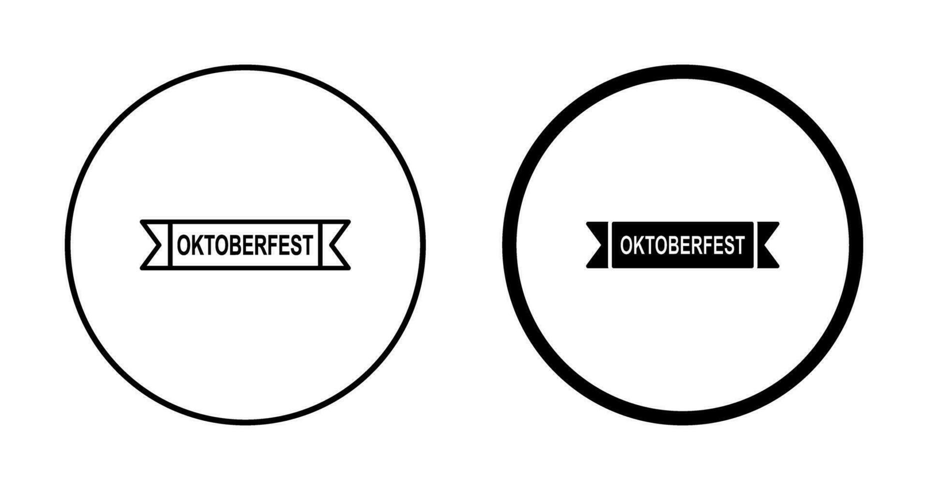 Oktoberfest Banner Vector Icon