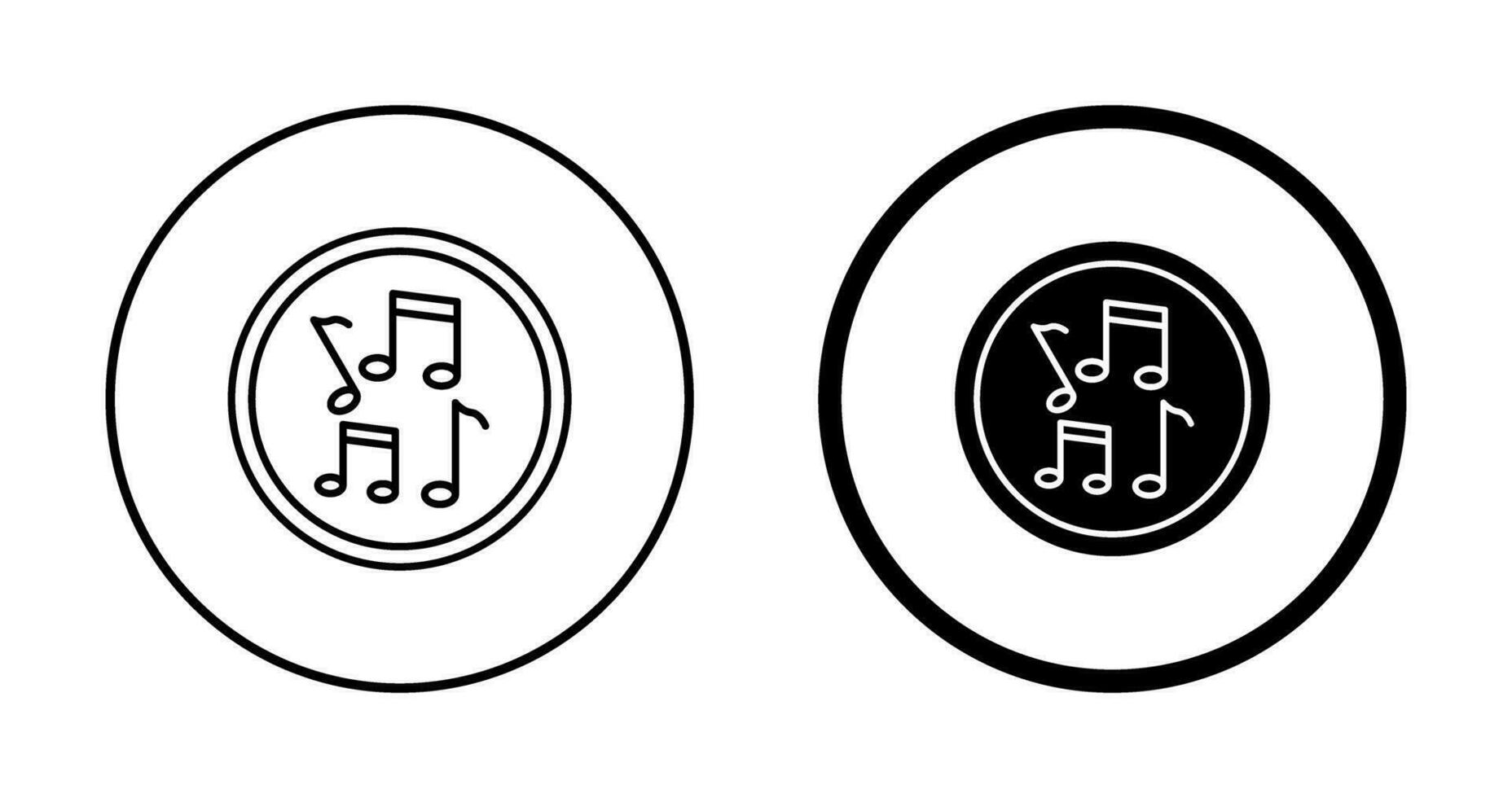 Musical Notes Vector Icon