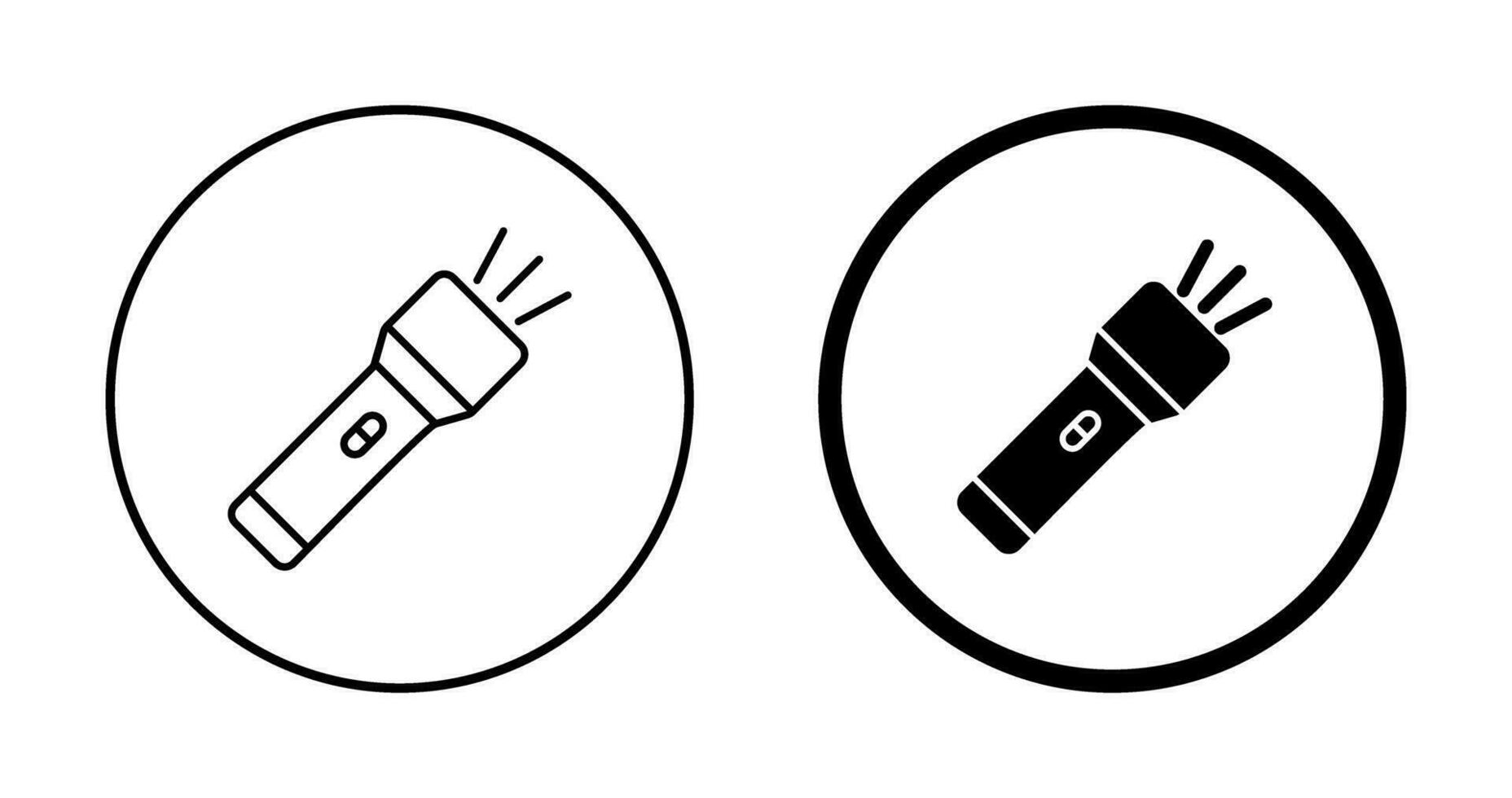 Flashlight Vector Icon