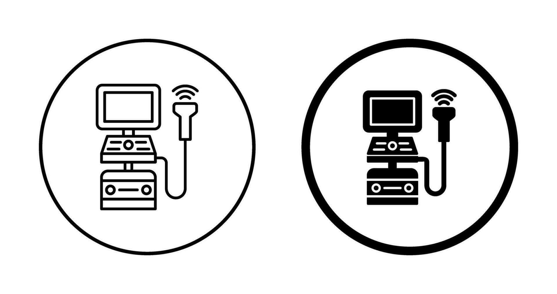 Ultrasound Machine Vector Icon