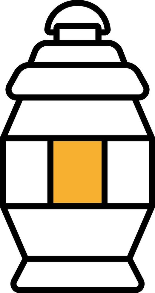 Isolated Lantern or Lamp Icon in Flat Style. vector