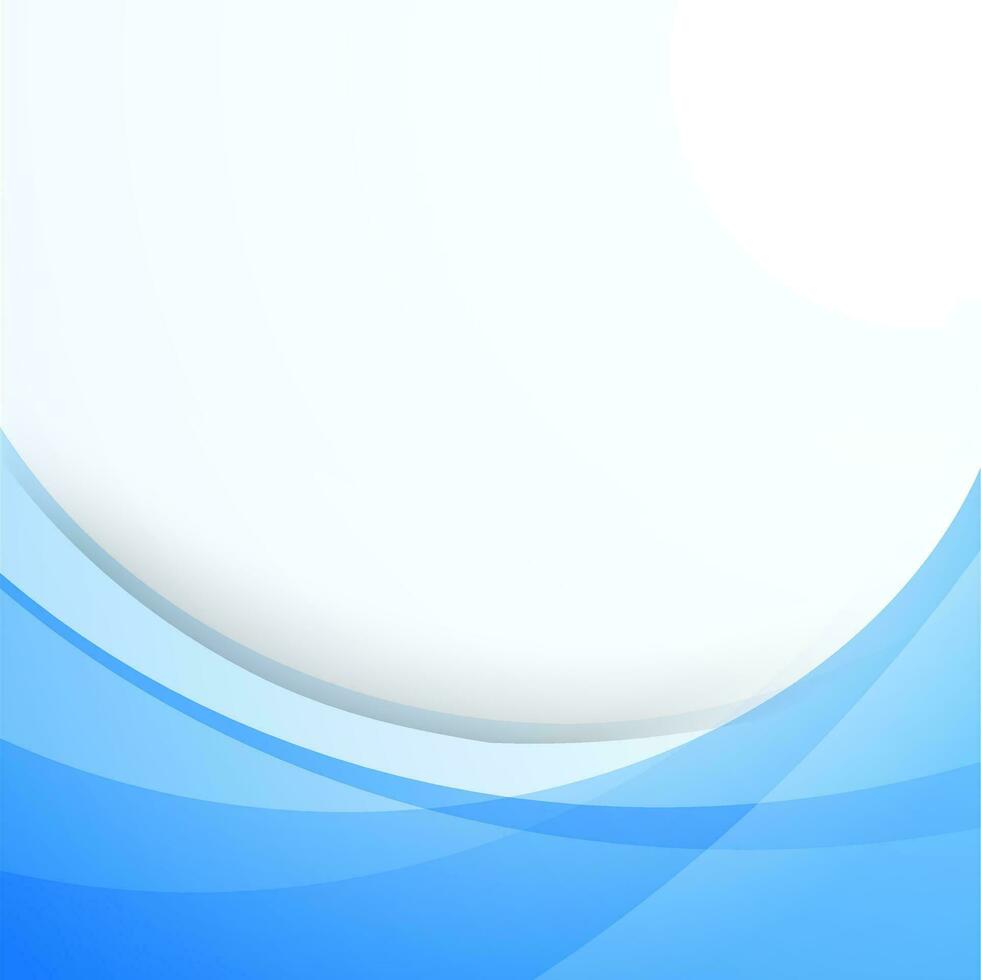 Abstract blue wave background. vector