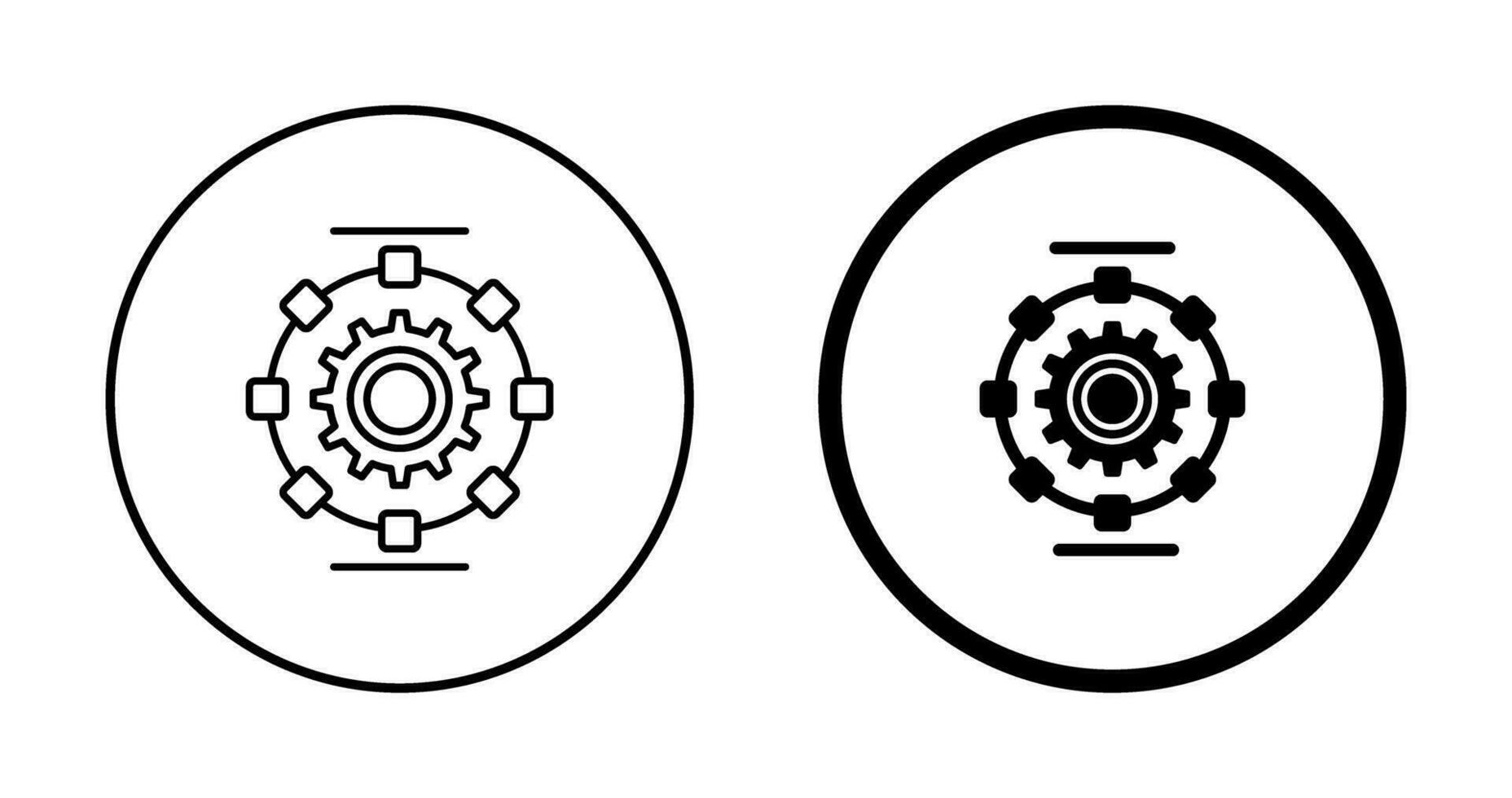 Automated Process Vector Icon