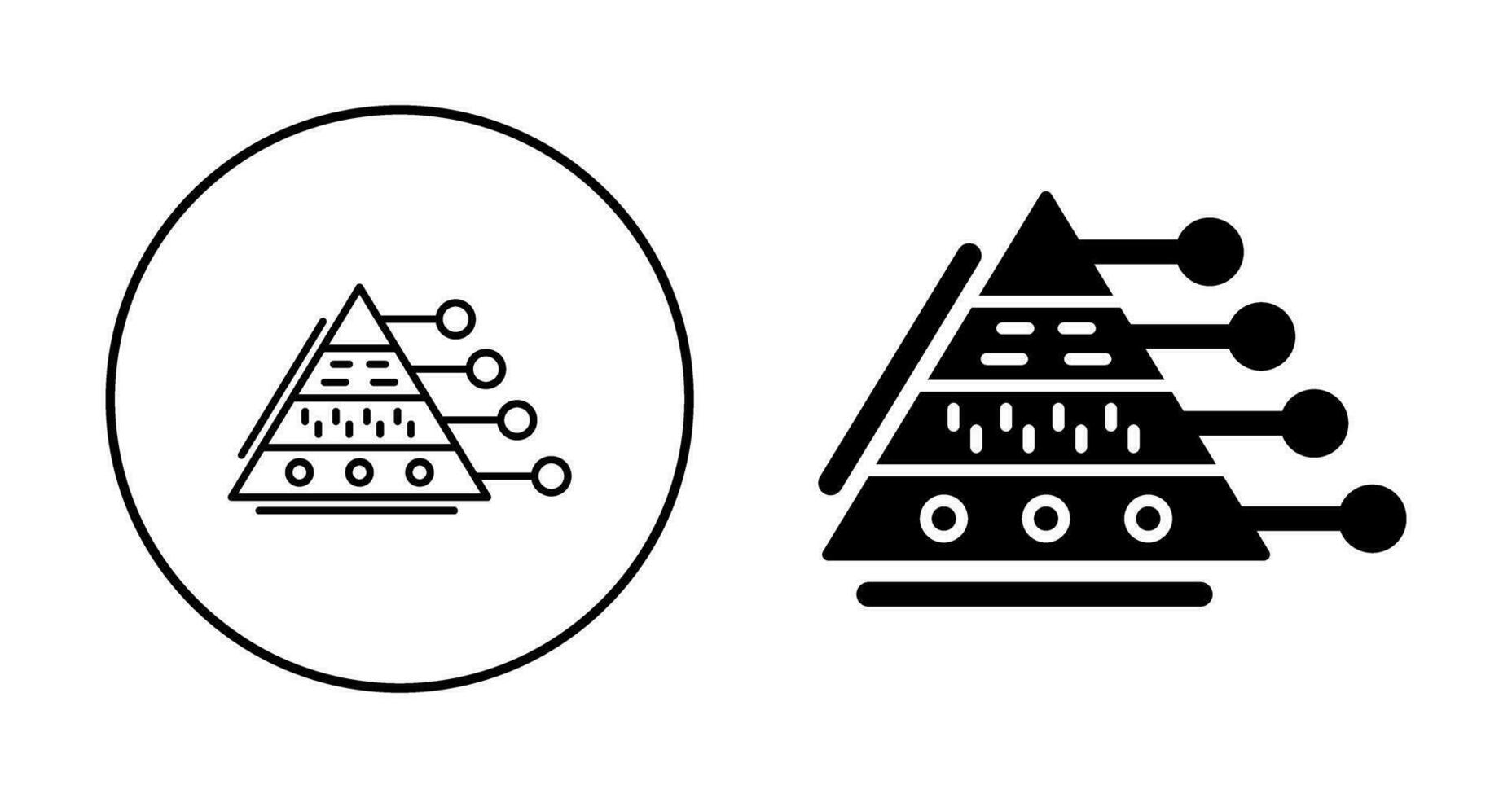 Pyramid Graph Vector Icon