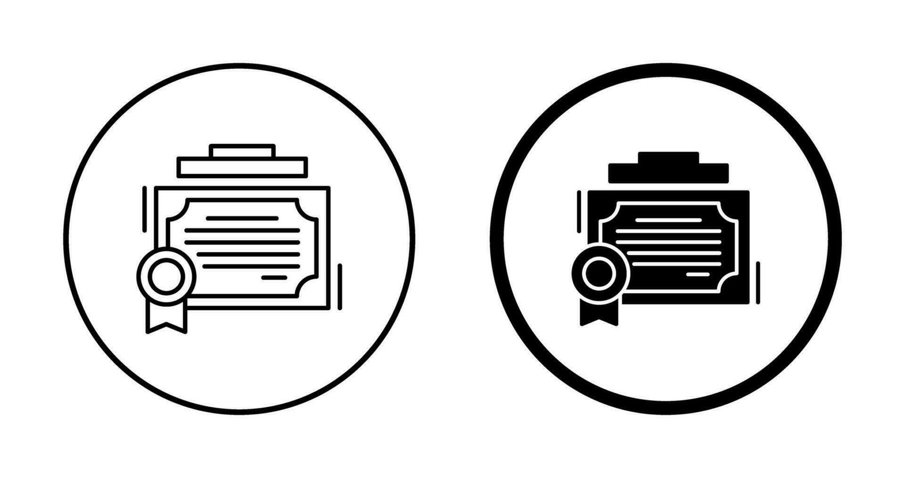 Certificate Vector Icon