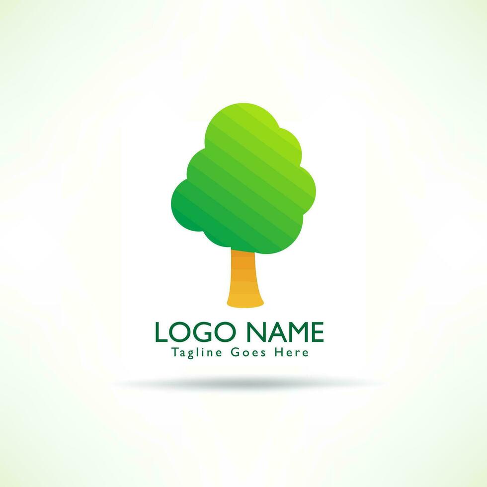 creativo logo verde hoja vector