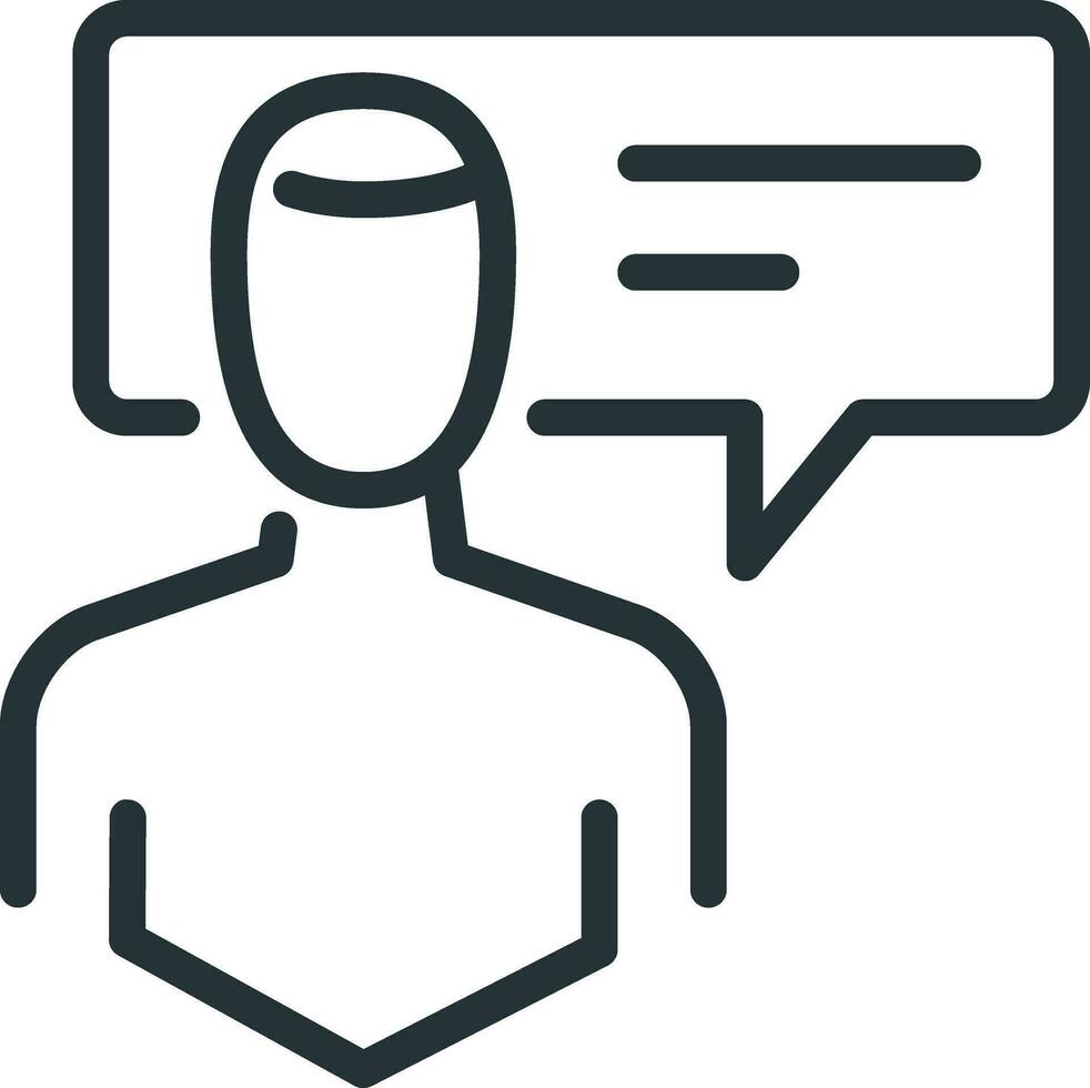 comment communication man vector