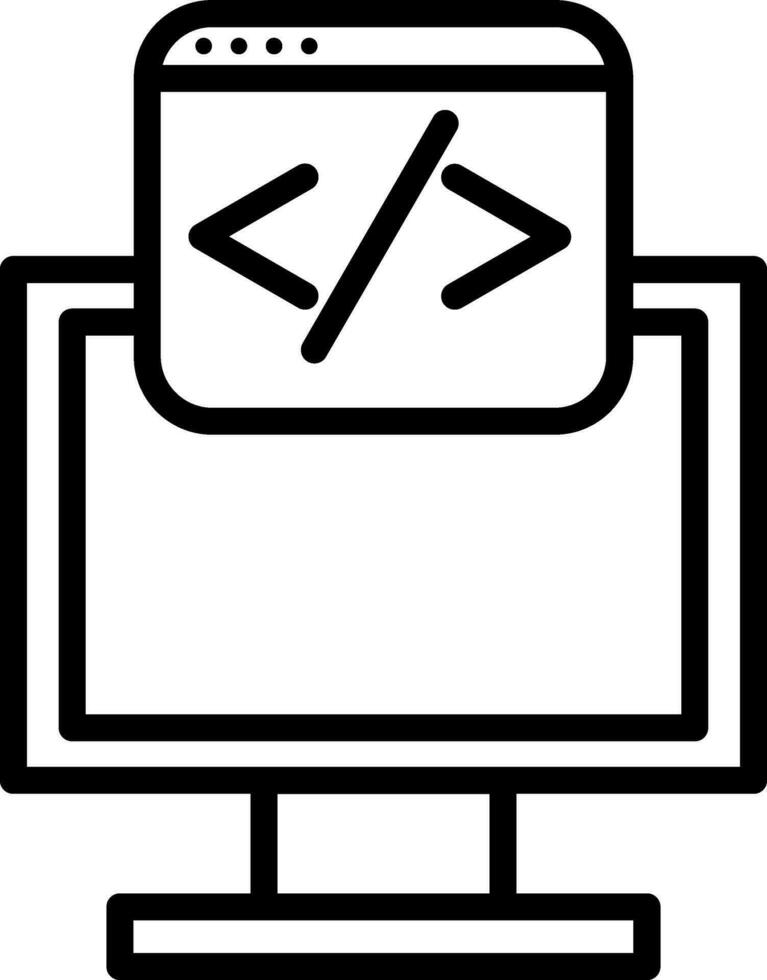 Web programming Vector Icon Design