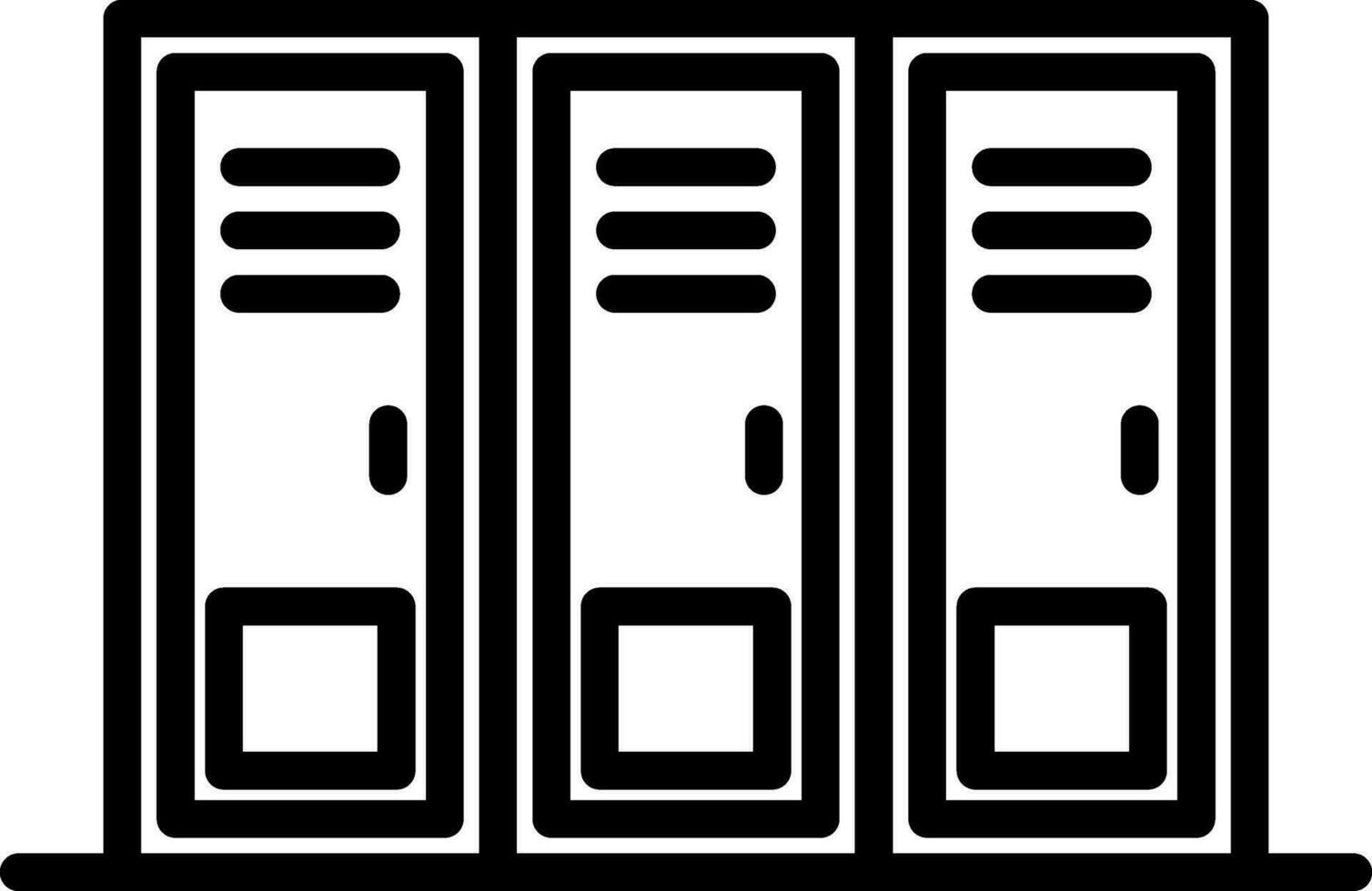 Locker Vector Icon Design