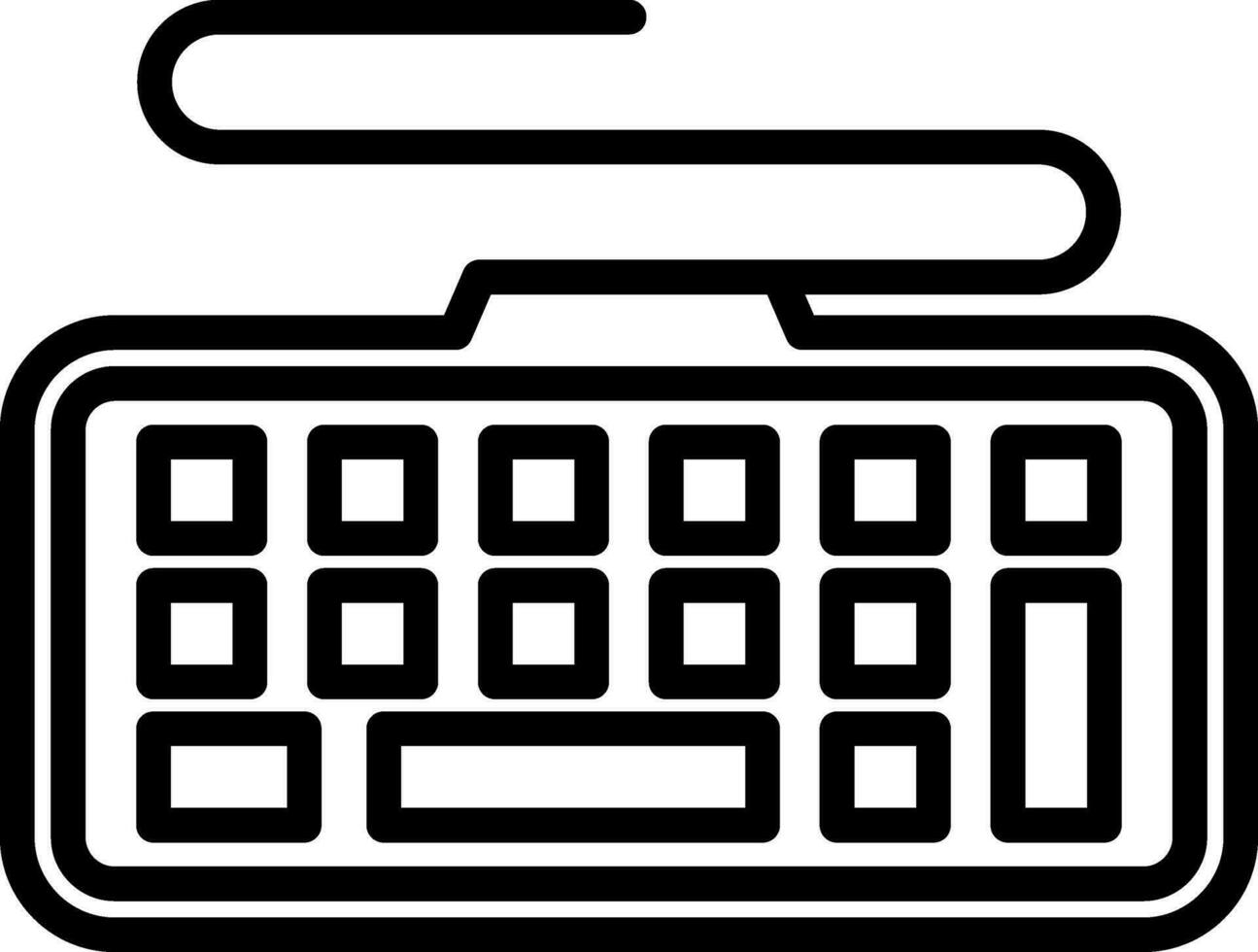 diseño de icono de vector de teclado