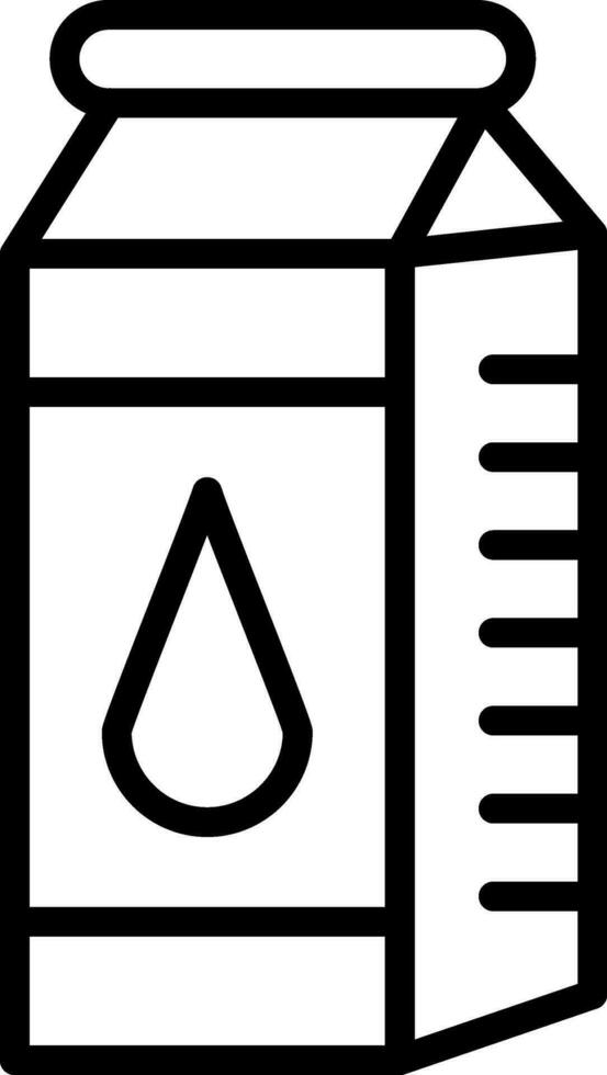 Milk box Vector Icon Design