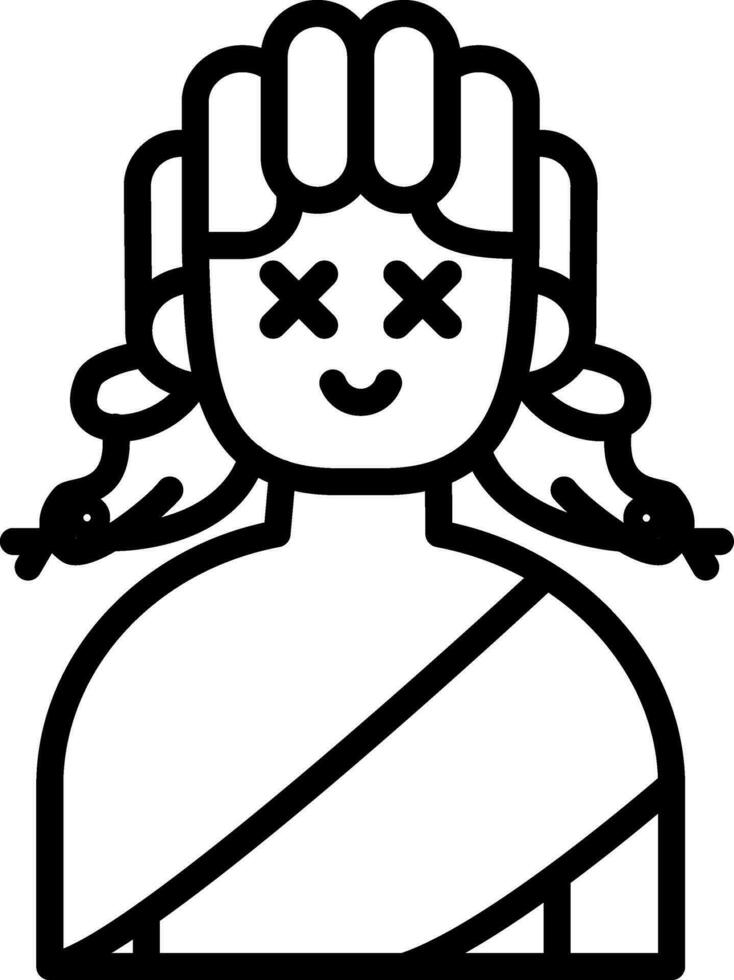 Medusa Vector Icon Design