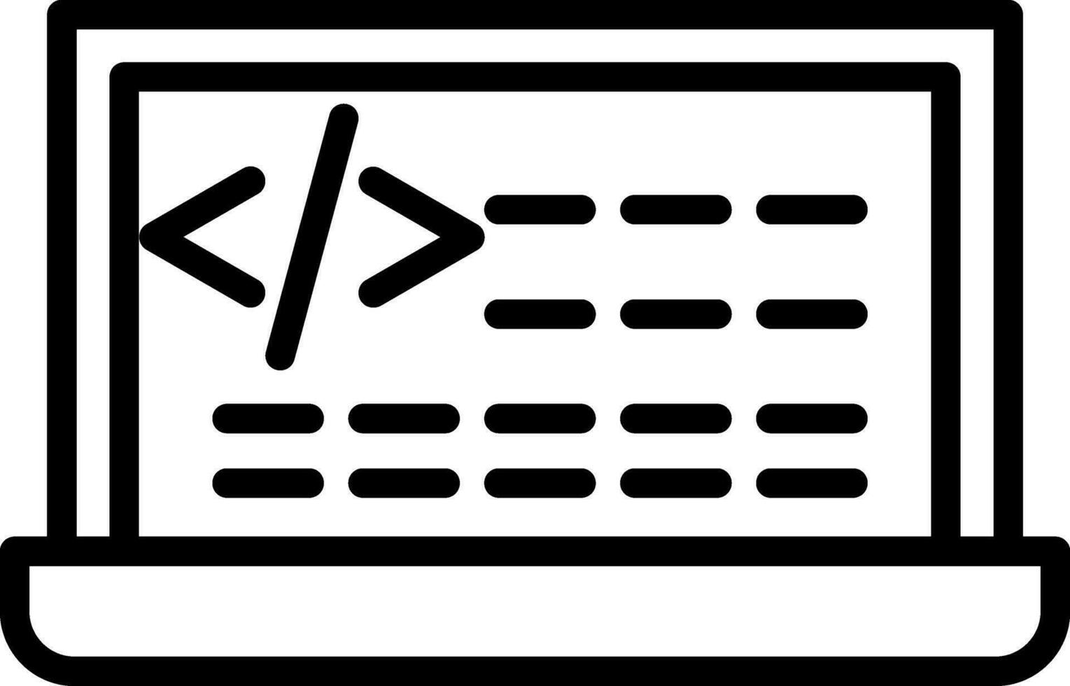 Coding Vector Icon Design