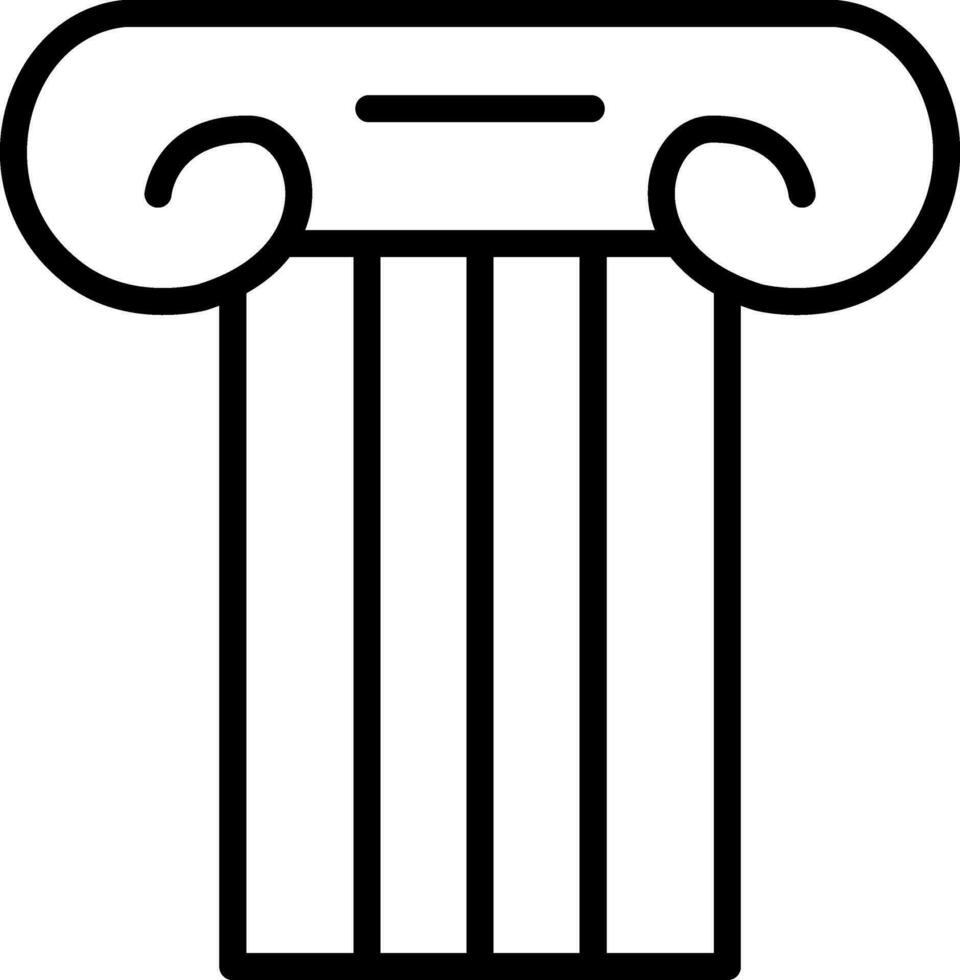 Ancient pillar Vector Icon Design
