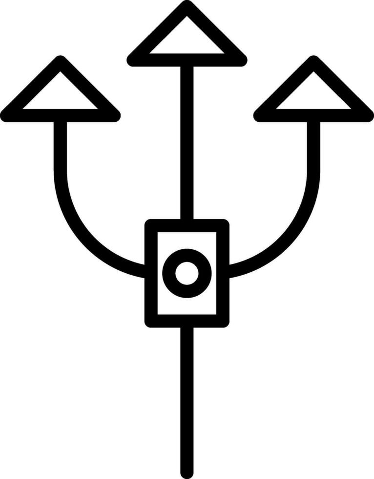 Trident Vector Icon Design