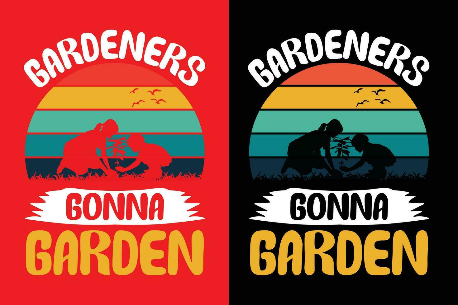 Gardening t shirt design vector