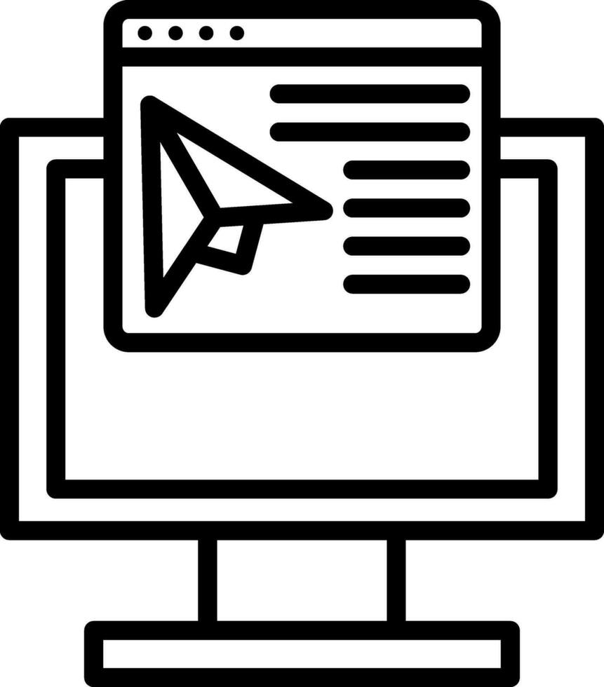 Landing page Vector Icon Design