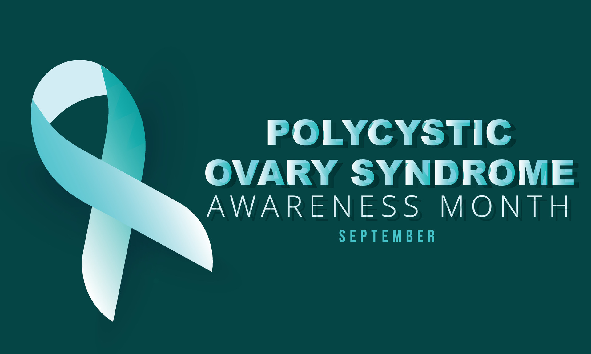 polycystic ovary syndrome awareness month. background, banner, card, poster, template. Vector