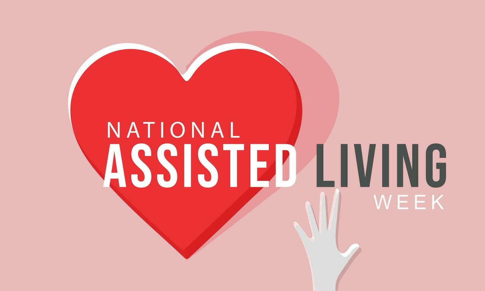 National assisted living week. background, banner, card, poster