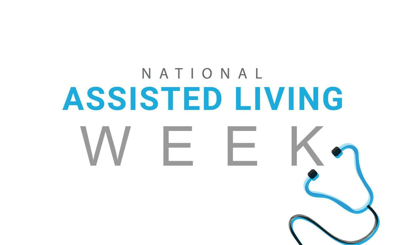 National assisted living week. background, banner, card, poster, template. Vector illustration.