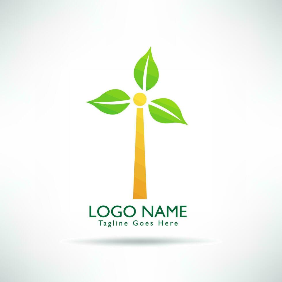 creativo árbol y hoja verde logo vector. verde ambiental concepto, ecológico. vector