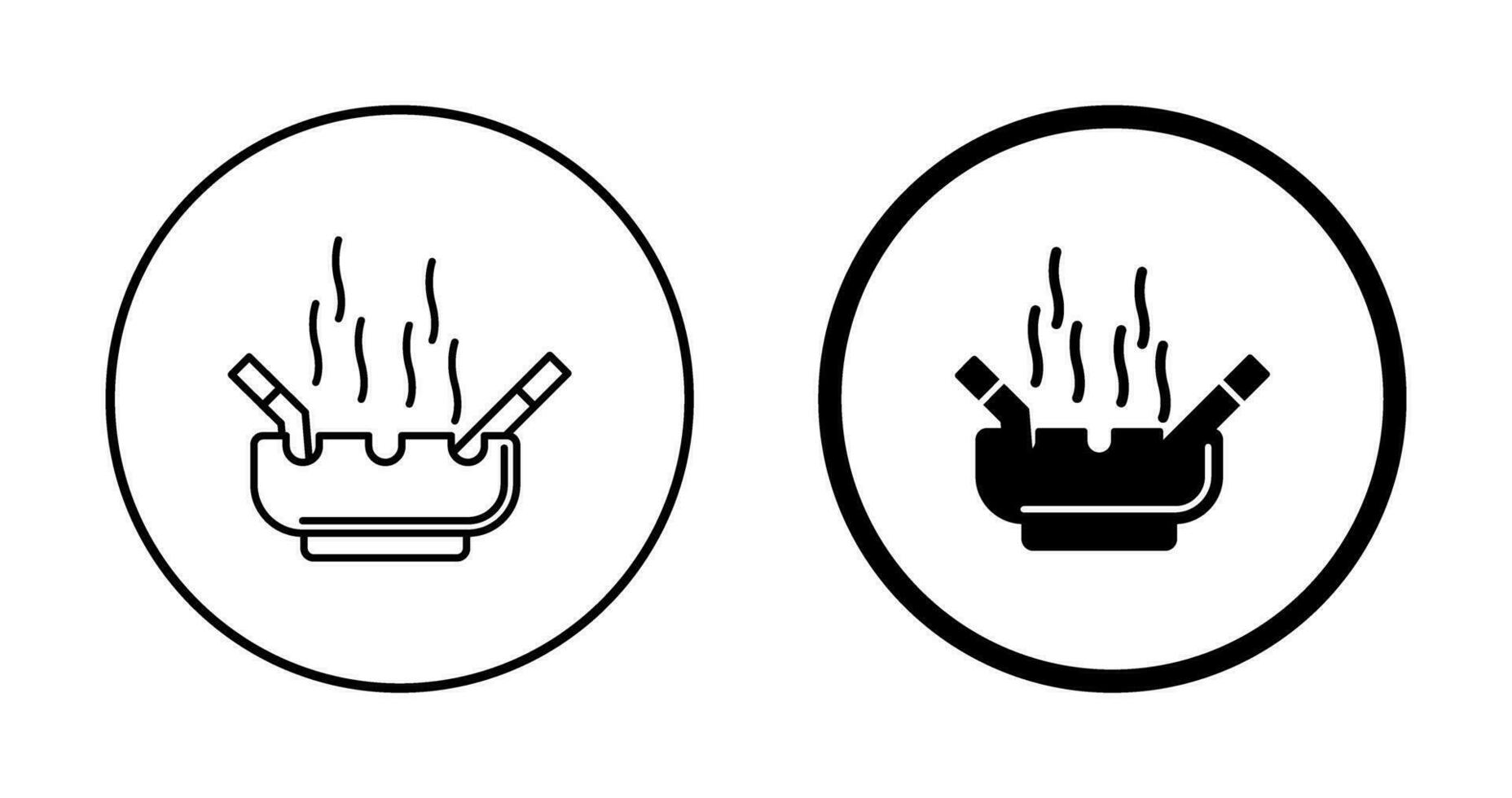 Ashtray Vector Icon