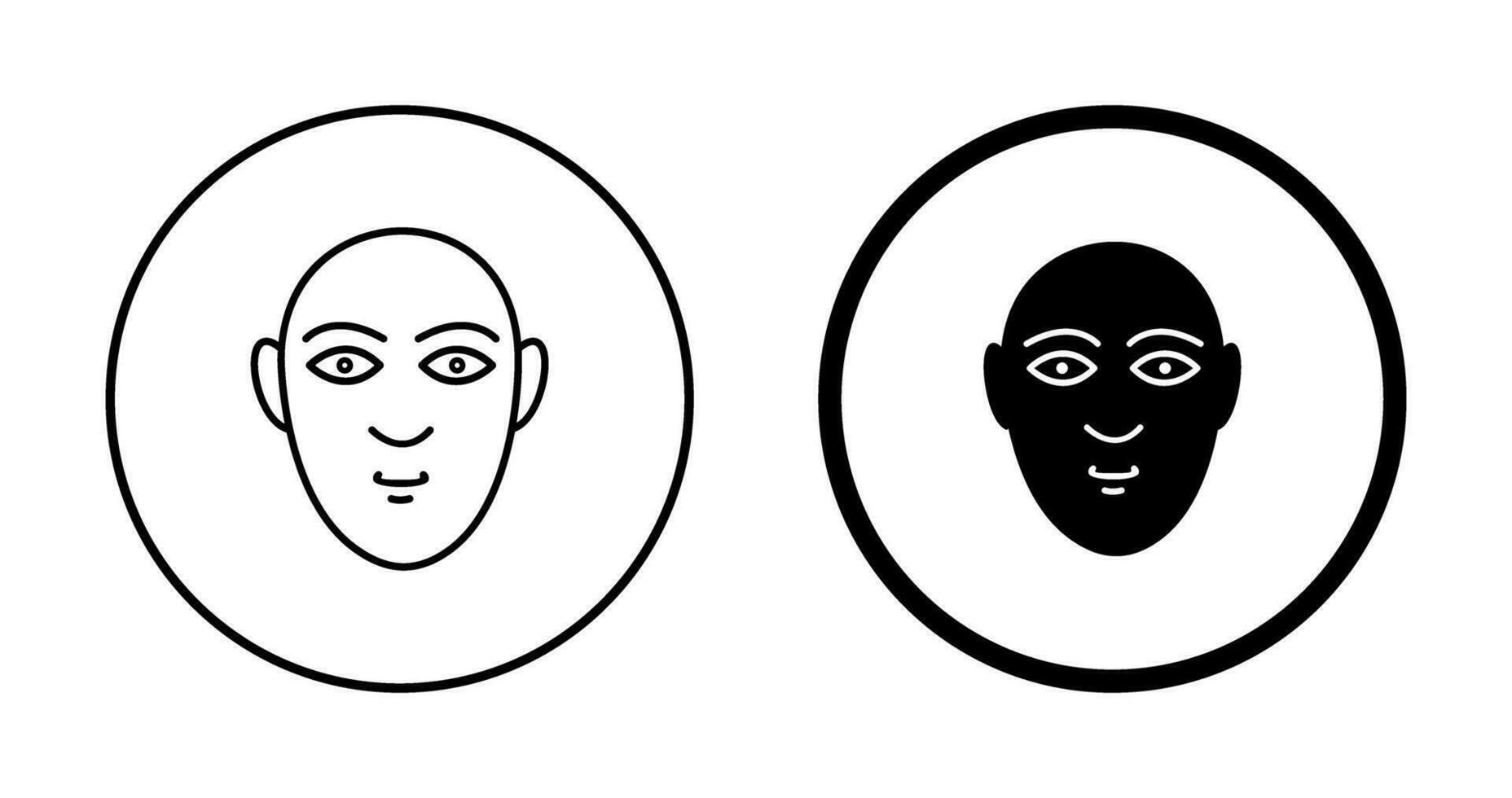 Human Face Vector Icon