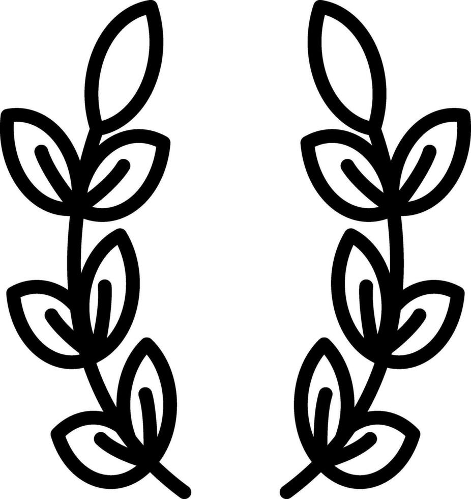 Laurel Vector Icon Design