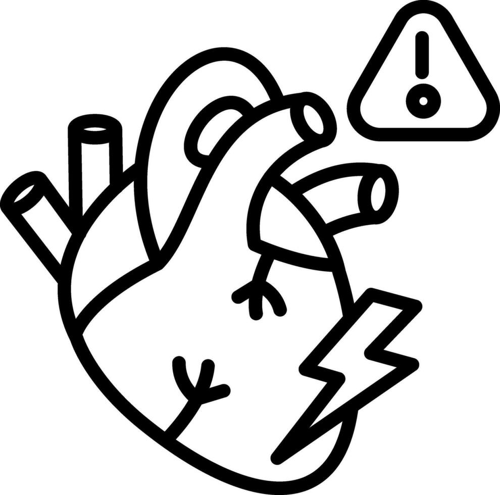 Heart attack Vector Icon Design