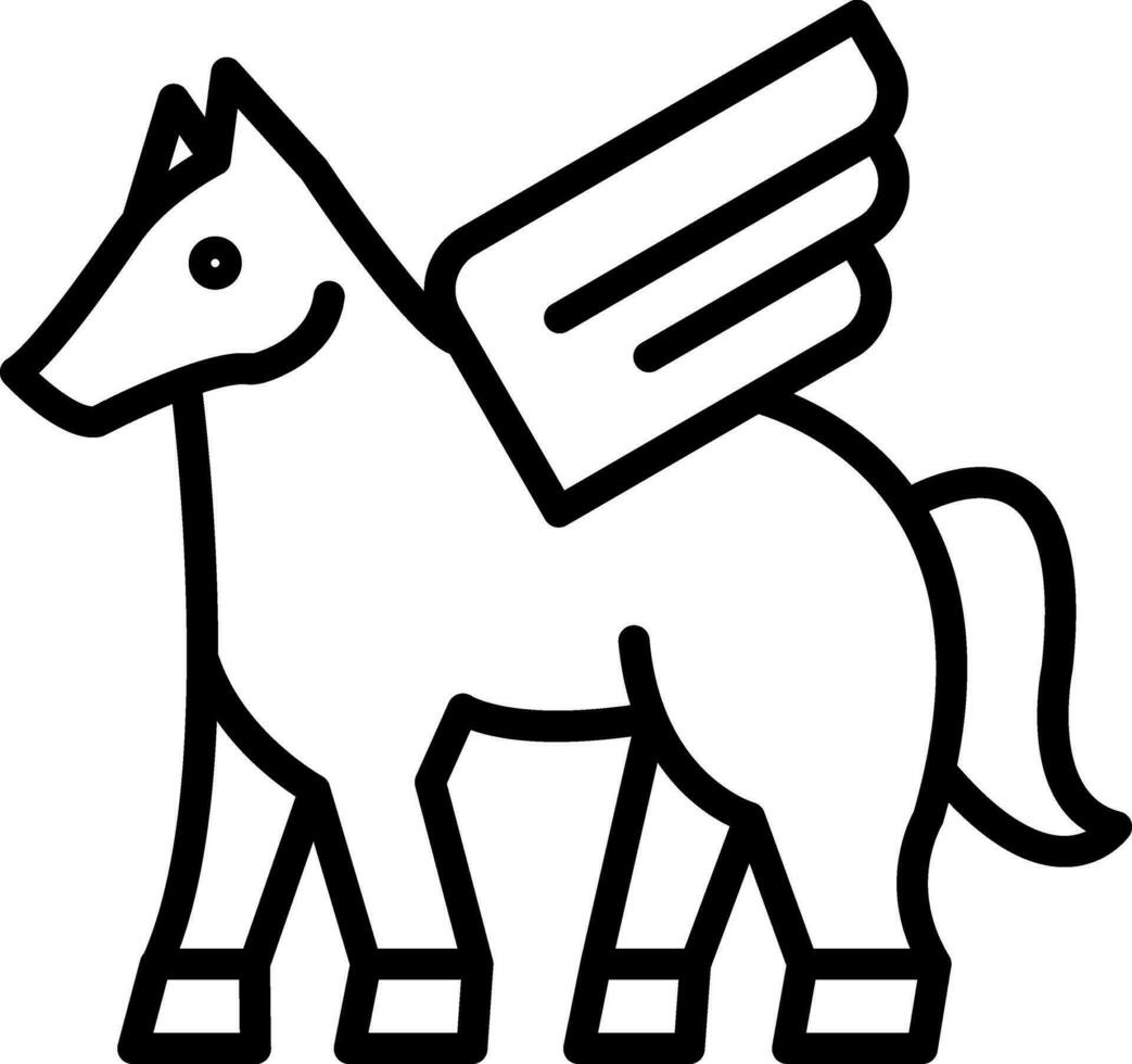 Pegasus Vector Icon Design