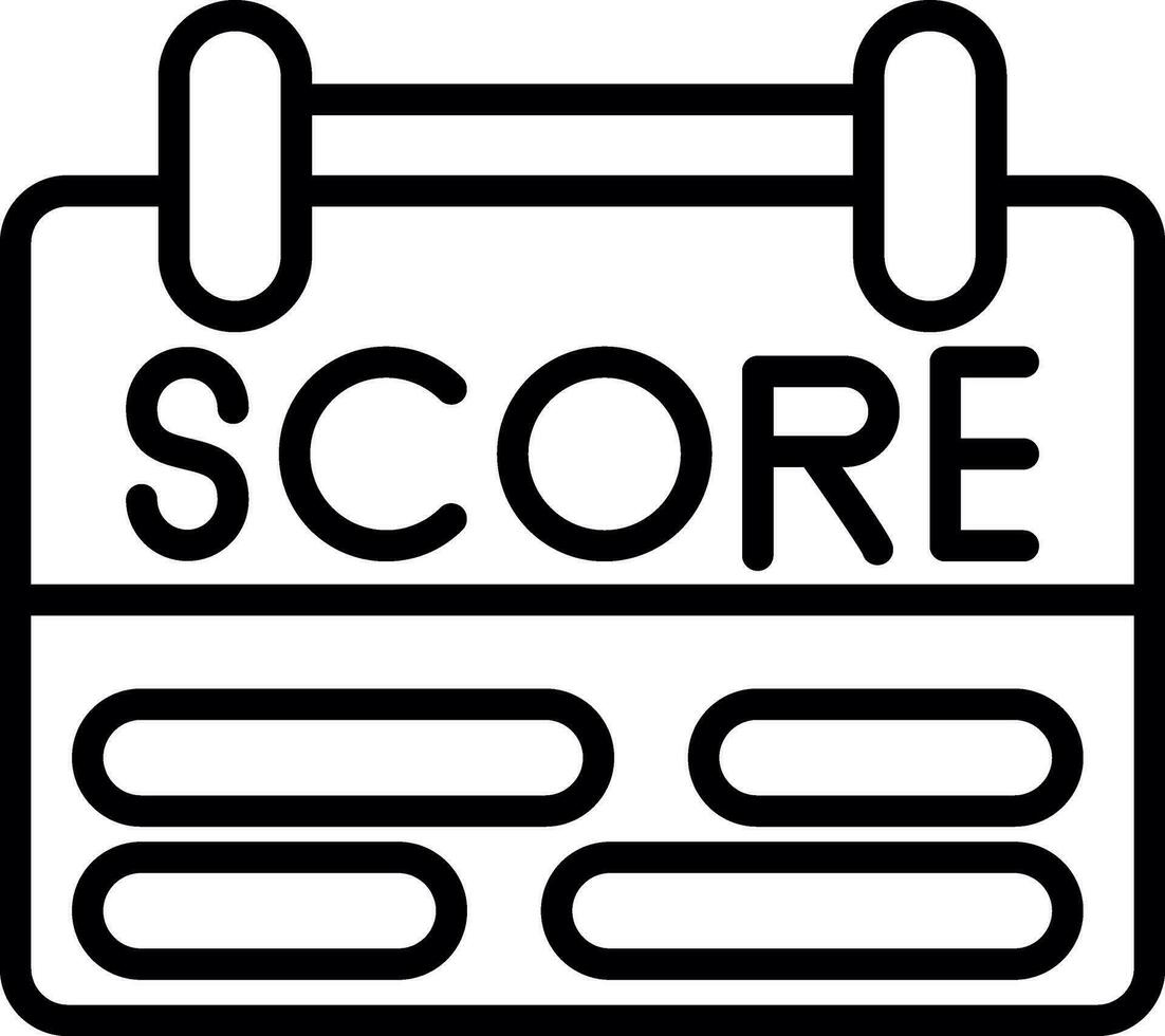 Scoring Vector Icon Design