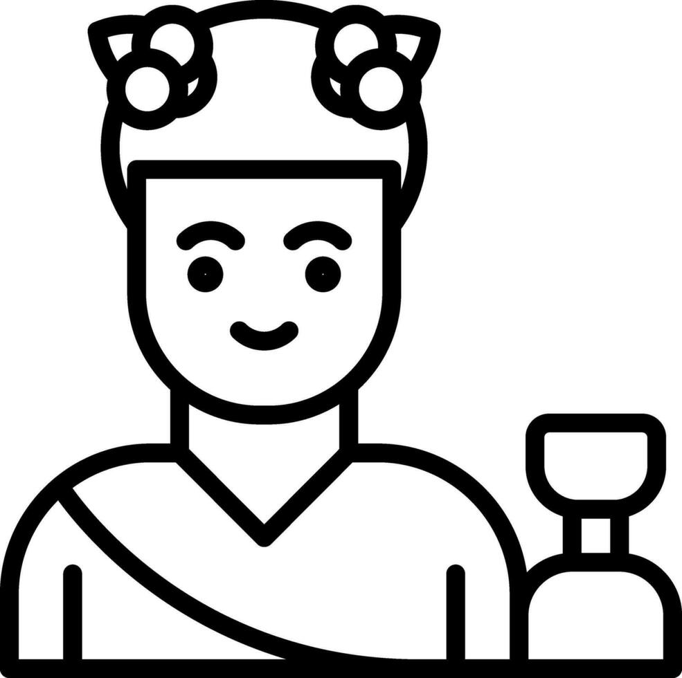 Dionysus Vector Icon Design