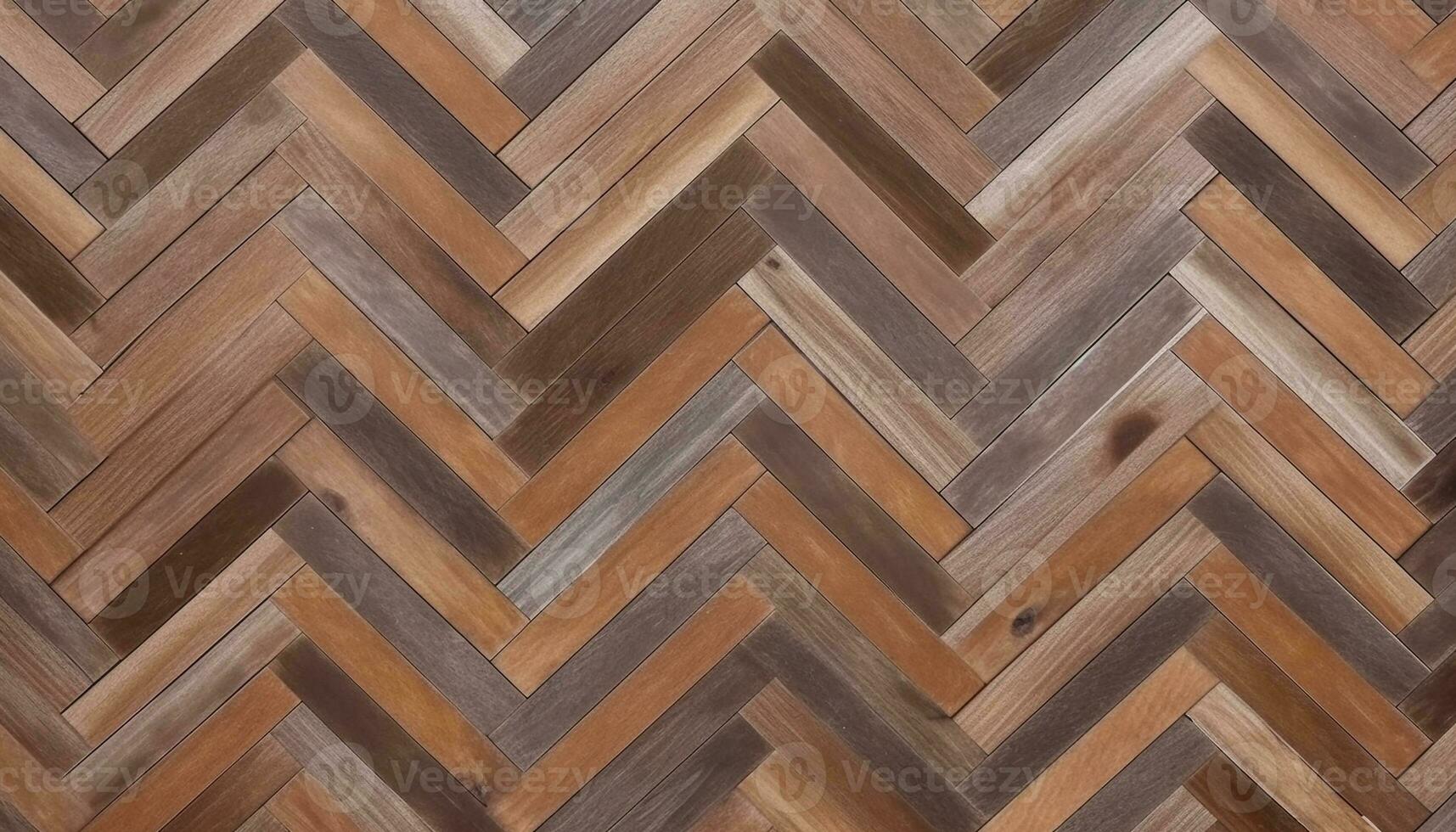 Woven bamboo plank flooring, rustic decoration for home interior generated by AI photo
