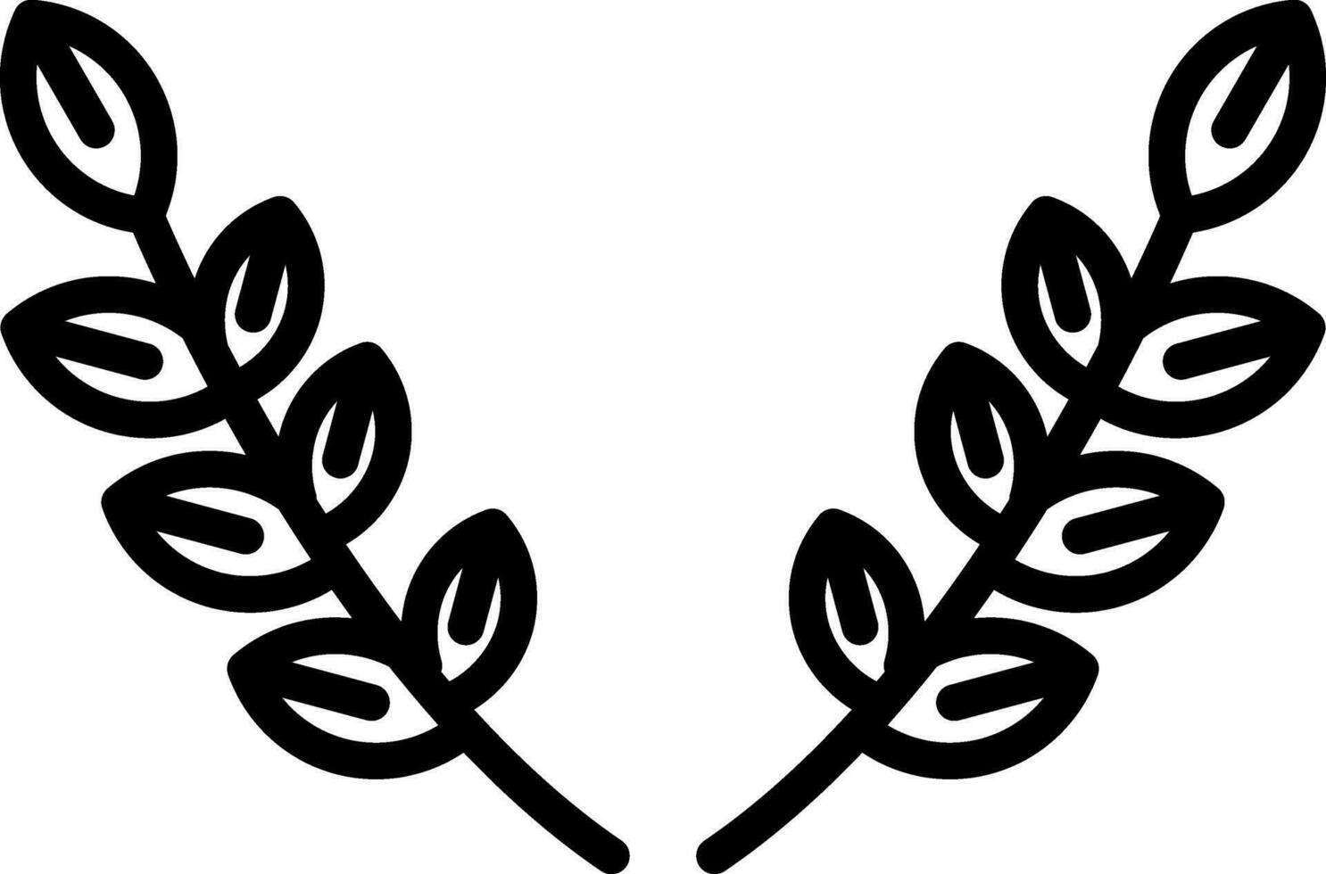 Laurel Vector Icon Design