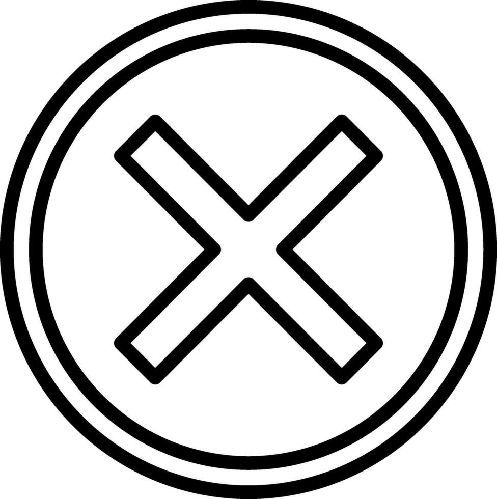 Cross Vector Icon Design