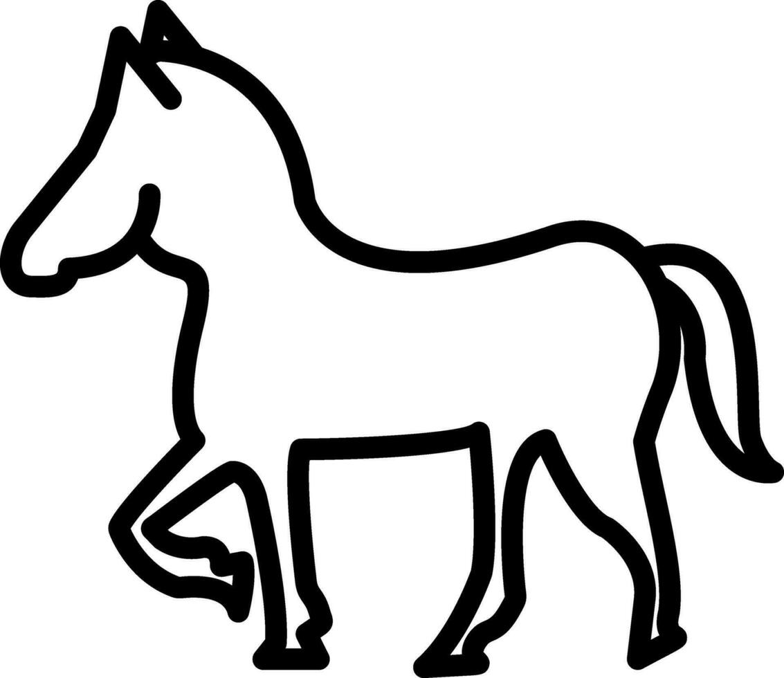 diseño de icono de vector de caballo