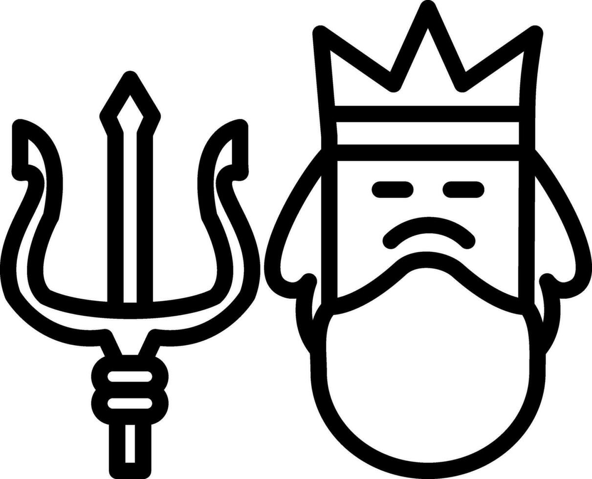 Poseidon Vector Icon Design