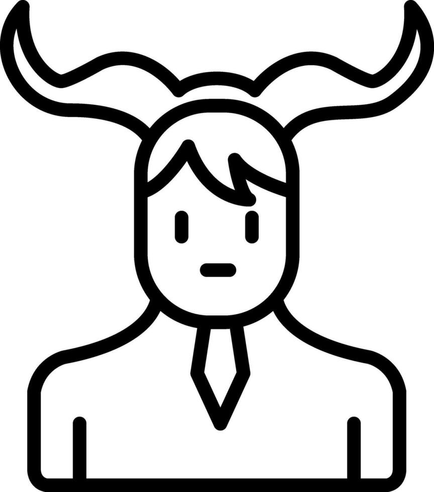 Satyr Vector Icon Design