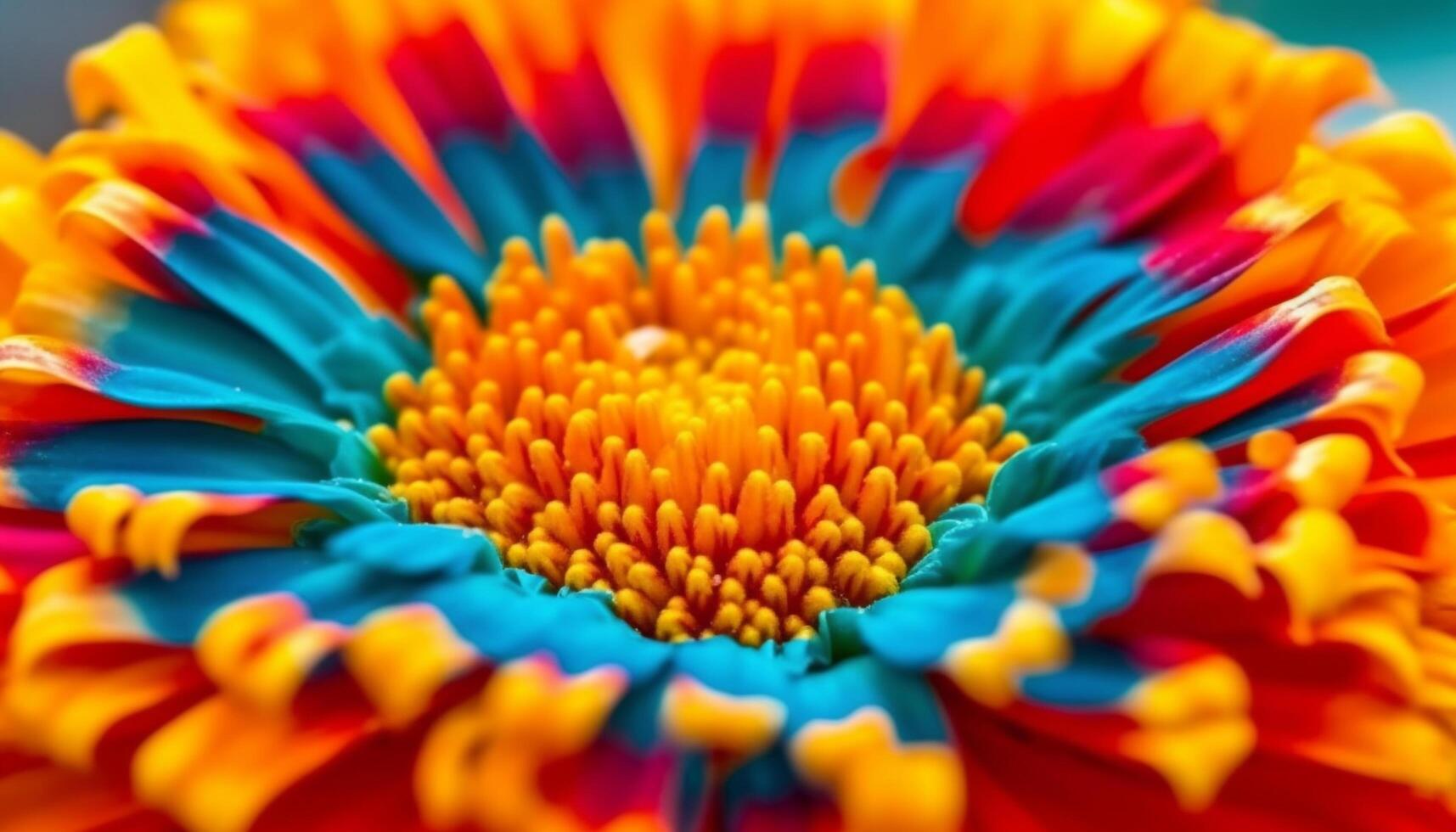 vibrante amarillo gerbera margarita, un soltero flor en atención generado por ai foto