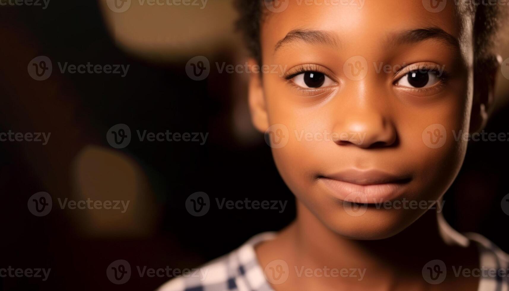 Joyful children exude confidence in their small home studio generated by AI photo