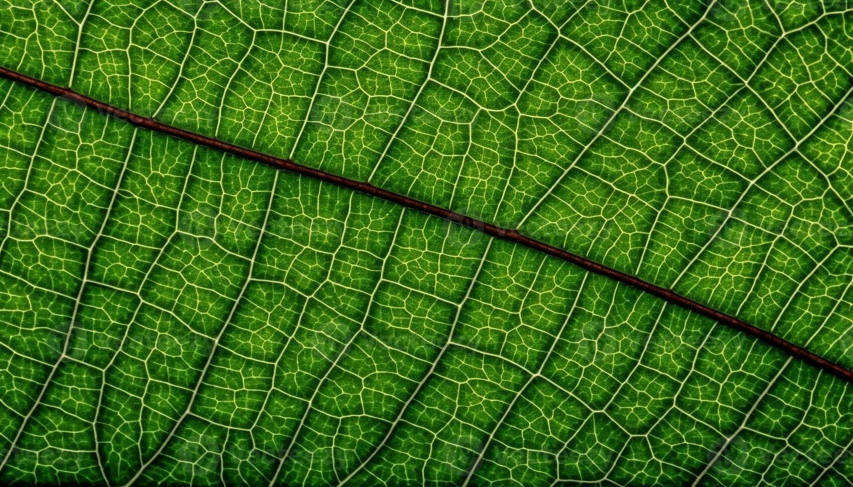 Vibrant leaf pattern showcases beauty in nature organic symmetry generated by AI photo