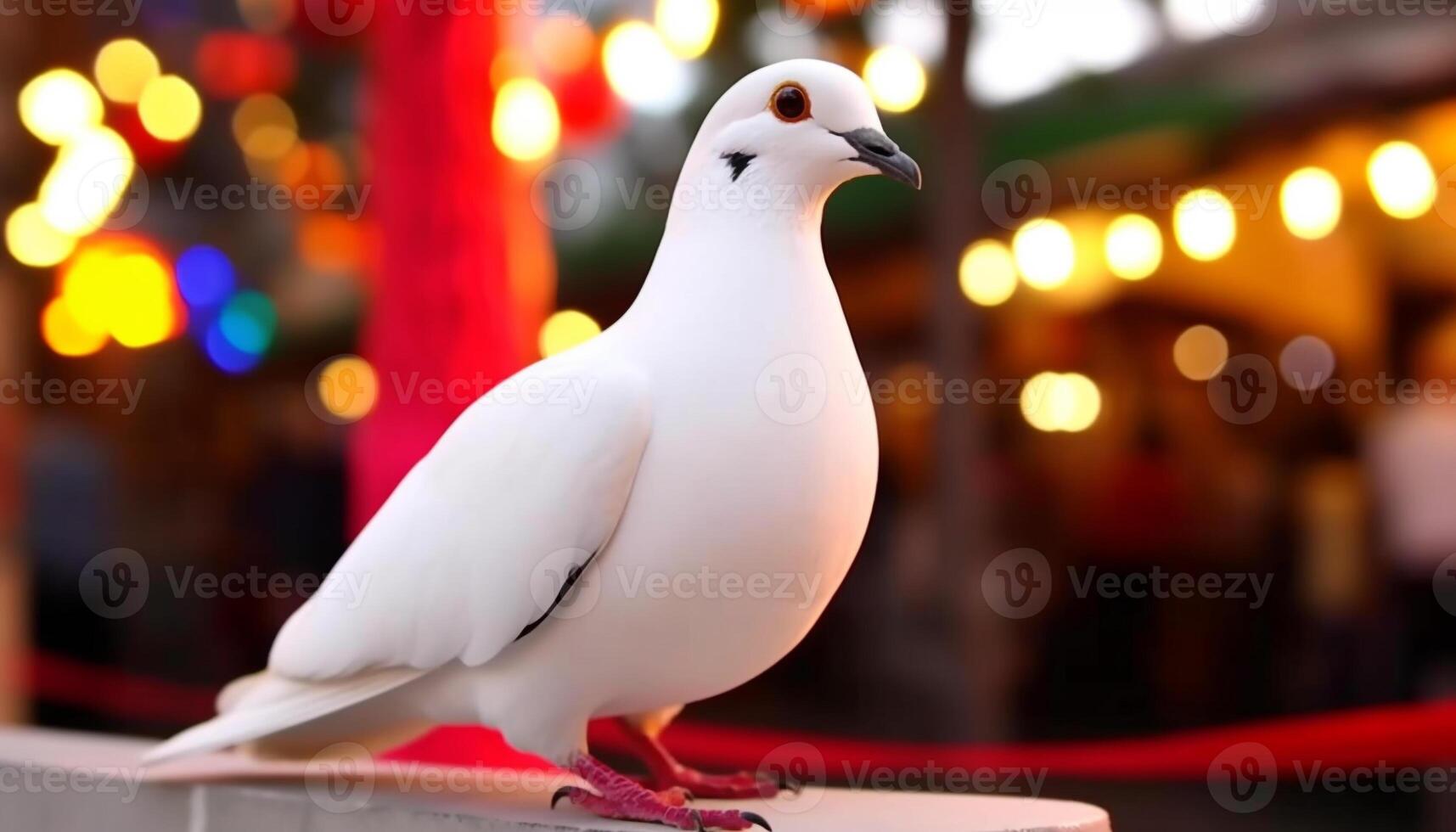 Gaviota pico iluminado por brillante amarillo atardecer, belleza en naturaleza generado por ai foto